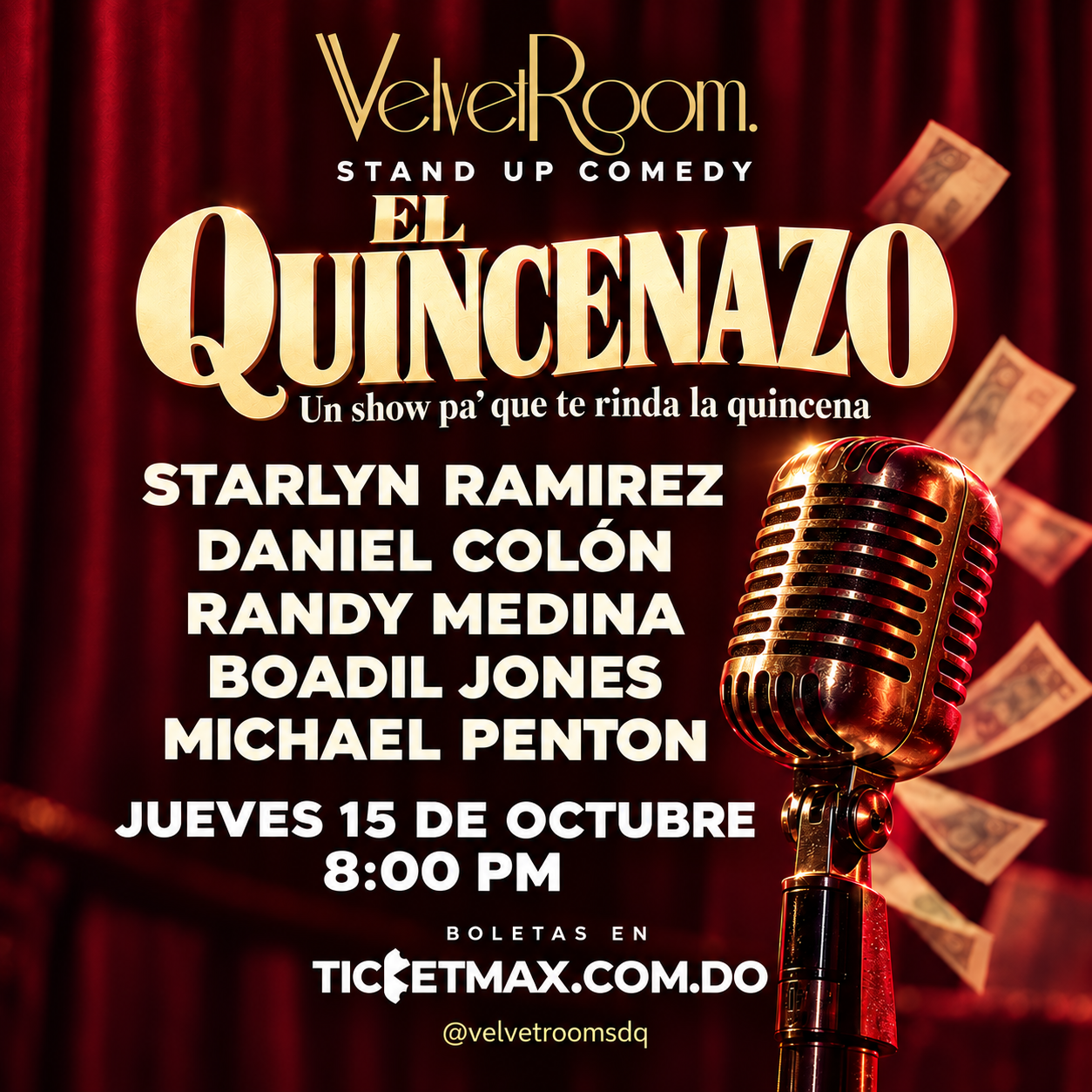 EL QUINCENAZO : 5 COMEDIANTES