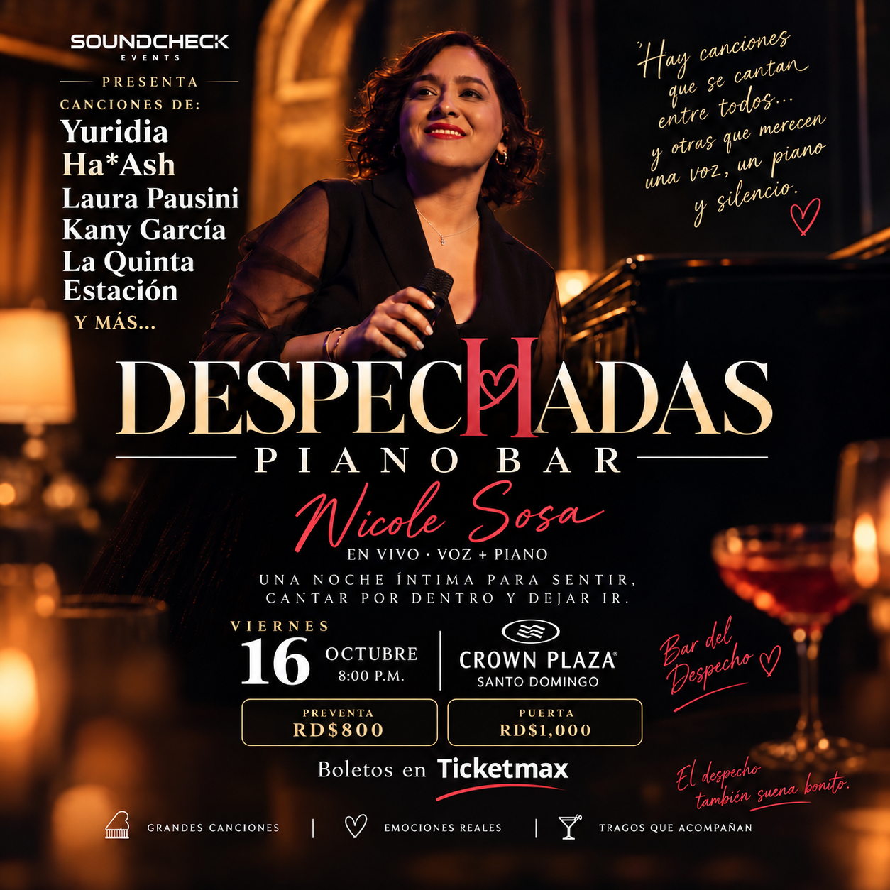 Despechadas: Piano bar by Nicole Sosa