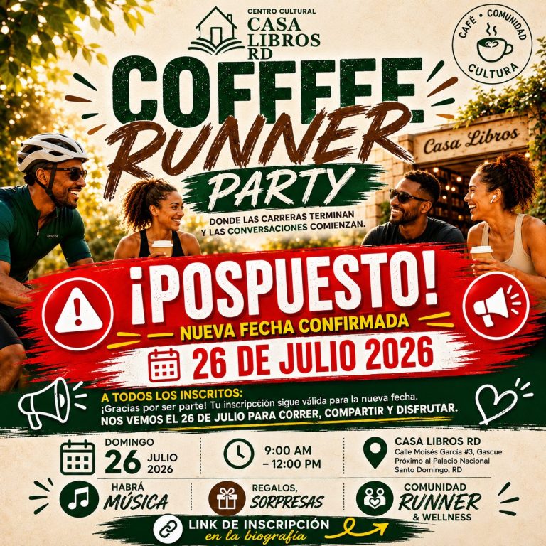 COFFEE RUNNER PARTY BY CASA LIBROS
