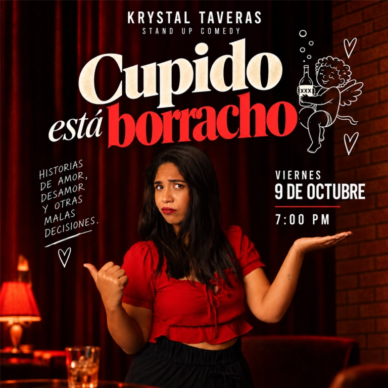 Cupido está borracho - Show de stand up comedy / improv - Krystal Taveras
