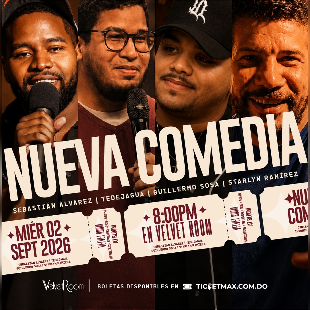 Nueva Comedia: Starlyn Ramirez, Guillermo Sosa, Tedejagua, Sebastián Alvarez | 8:00 PM | Miércoles 2 Septiembre 2026