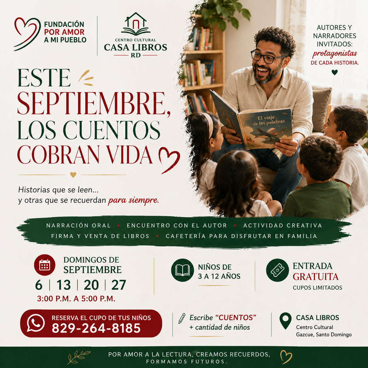 Hay domingos que pasan. Y otros que se convierten en recuerdos de infancia | 3:00 PM - 5:00 PM | Domingo 27 Septiembre 2026