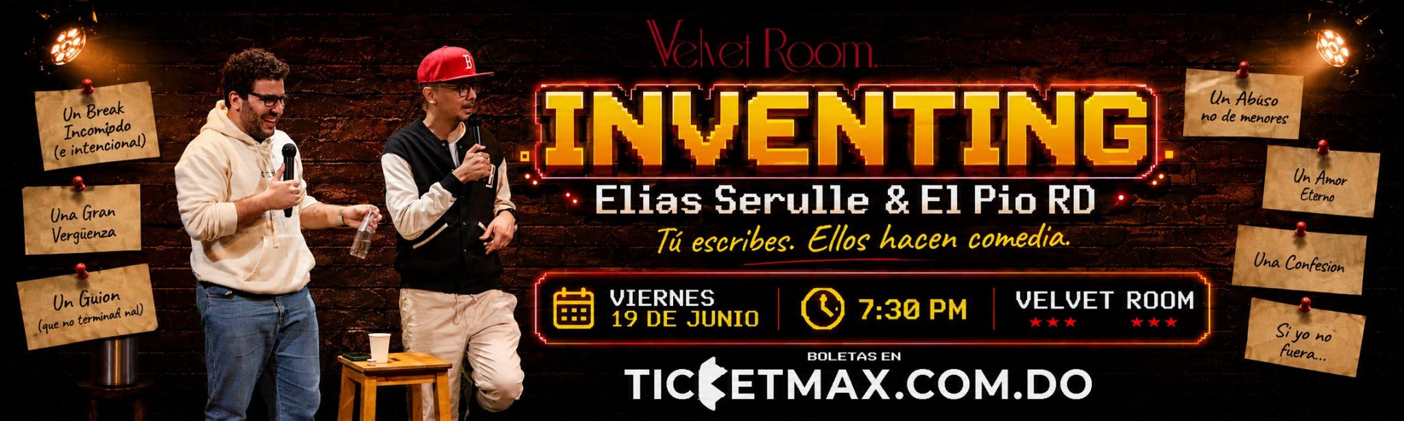 INVENTING : EL PIO RD & ELÍAS SERULLE | 7:30 PM | Viernes 19 Junio 2026