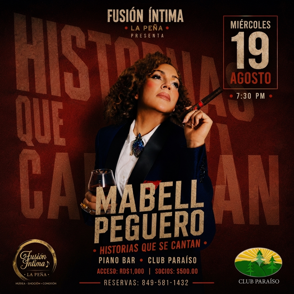 Fusión Intima, La Peña. Mabell Peguero con Historias que se Cantan.