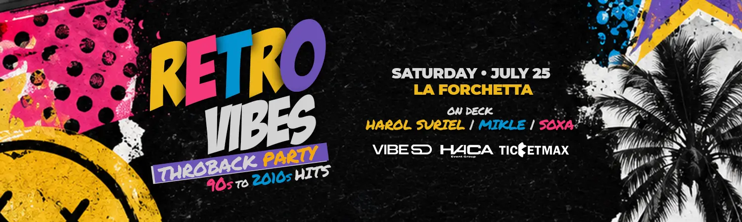 Retro Vibes | 8:00 PM | Sábado 19 Septiembre 2026