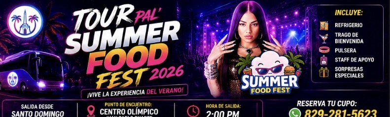 TOUR PAL’ SUMMER FOOD FEST 2026 | 2:00 PM | Viernes 31 Julio 2026