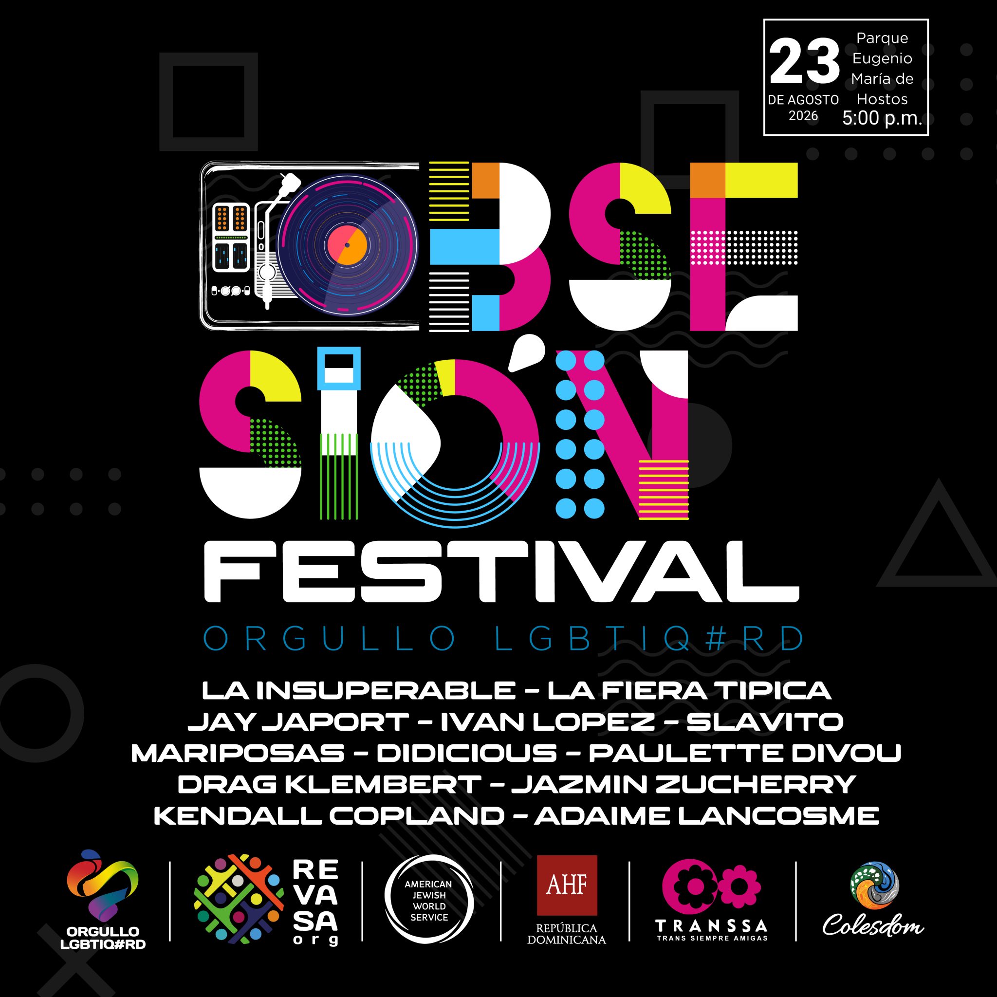 Obsesión: Festival del Orgullo LGBTIQ#RD 2026