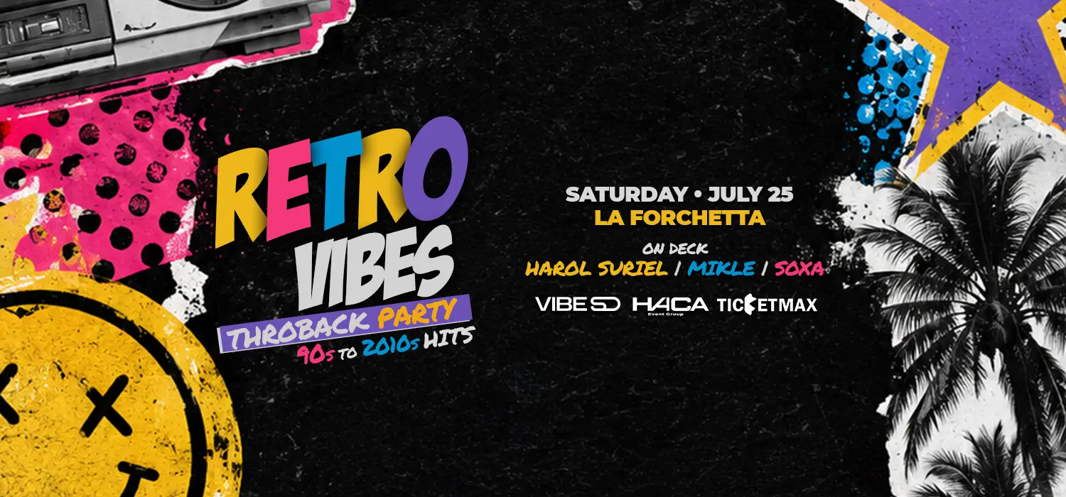 Retro Vibes | 8:00 PM | Sábado 19 Septiembre 2026