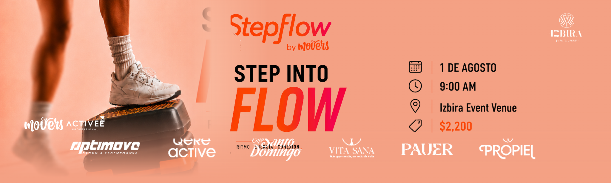 Step Flow by Movers | 9:00 AM | Sábado 1 Agosto 2026