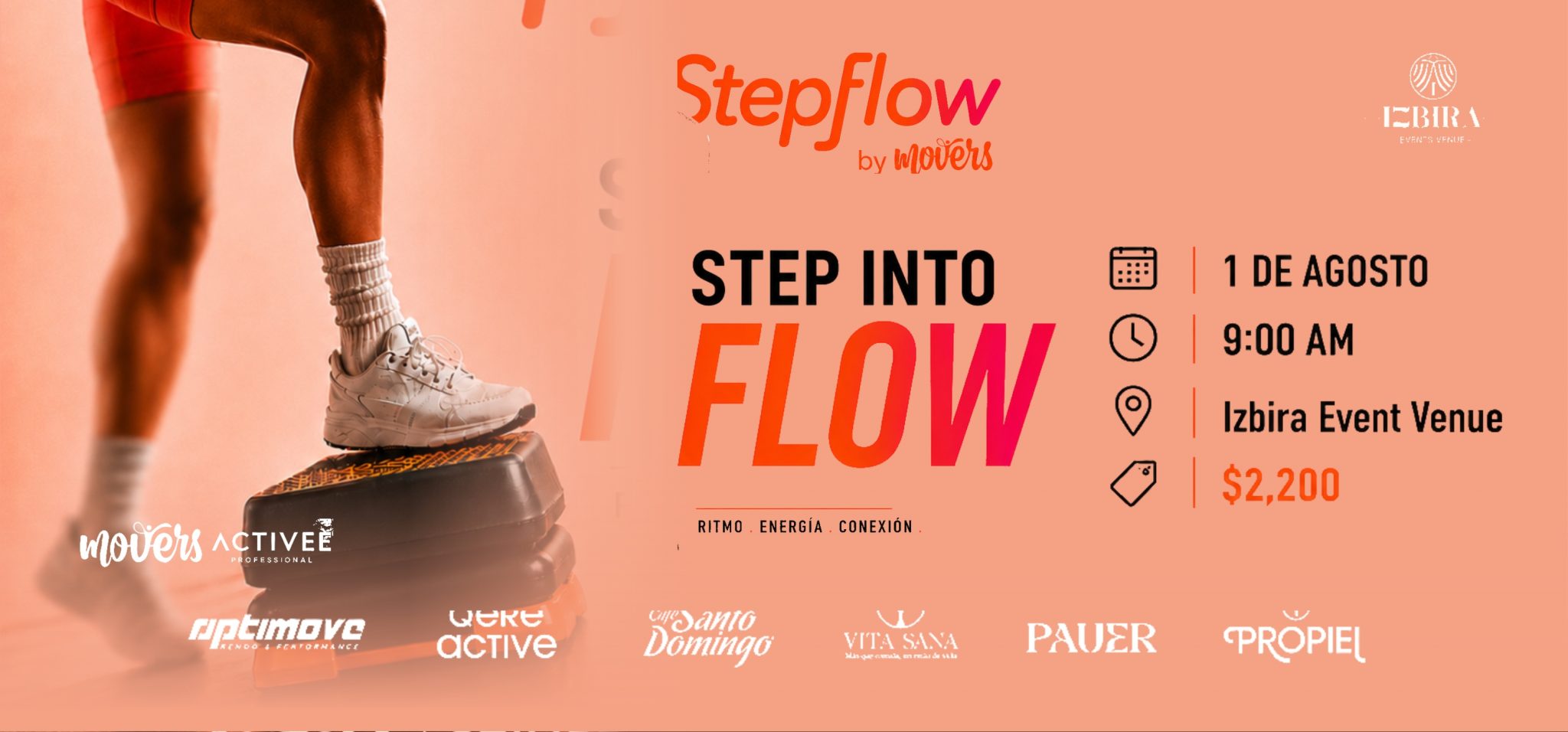 Step Flow by Movers | 9:00 AM | Sábado 1 Agosto 2026